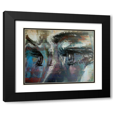 Expressive Domination Black Modern Wood Framed Art Print with Double Matting by Bolokofsky, Ronald