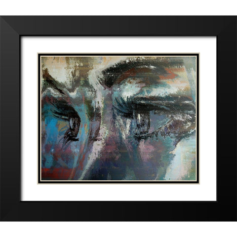 Expressive Domination Black Modern Wood Framed Art Print with Double Matting by Bolokofsky, Ronald