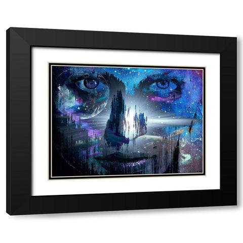 Infinite Stare Black Modern Wood Framed Art Print with Double Matting by Bolokofsky, Ronald