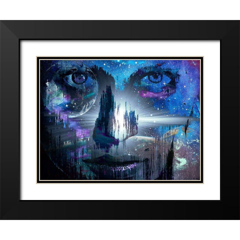 Infinite Stare Black Modern Wood Framed Art Print with Double Matting by Bolokofsky, Ronald