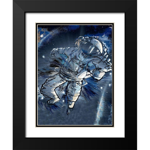 Major Tom Black Modern Wood Framed Art Print with Double Matting by Bolokofsky, Ronald