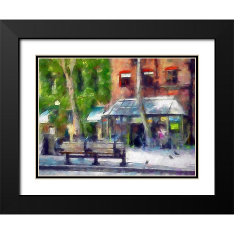 Our Town Black Modern Wood Framed Art Print with Double Matting by Bolokofsky, Ronald