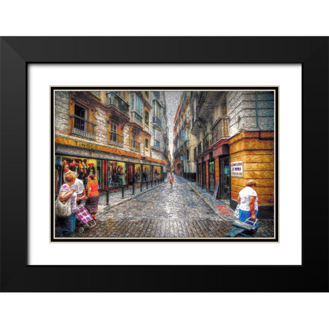 Tinoco Black Modern Wood Framed Art Print with Double Matting by Bolokofsky, Ronald