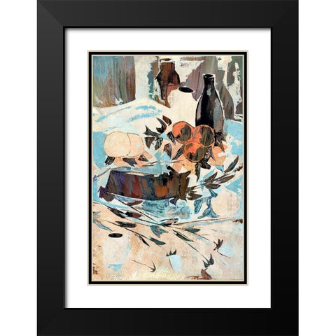 Abstract Still Life Black Modern Wood Framed Art Print with Double Matting by Bolokofsky, Ronald