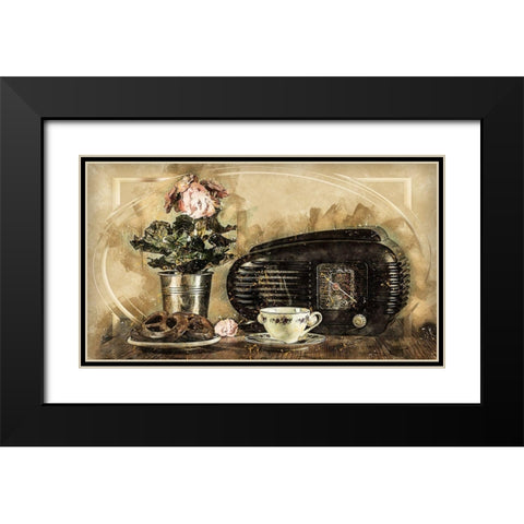 Mid Century Still Life Black Modern Wood Framed Art Print with Double Matting by Bolokofsky, Ronald