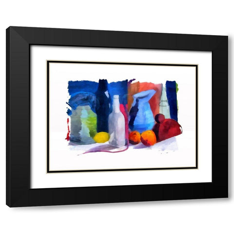 Bottles and Jugs Black Modern Wood Framed Art Print with Double Matting by Bolokofsky, Ronald