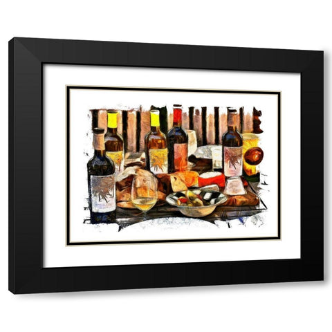 Sunday Feast Black Modern Wood Framed Art Print with Double Matting by Bolokofsky, Ronald