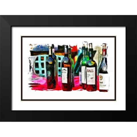 Vintage Celebration Black Modern Wood Framed Art Print with Double Matting by Bolokofsky, Ronald