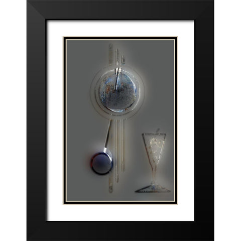 Afternoon Cocktail I Black Modern Wood Framed Art Print with Double Matting by Bolokofsky, Ronald