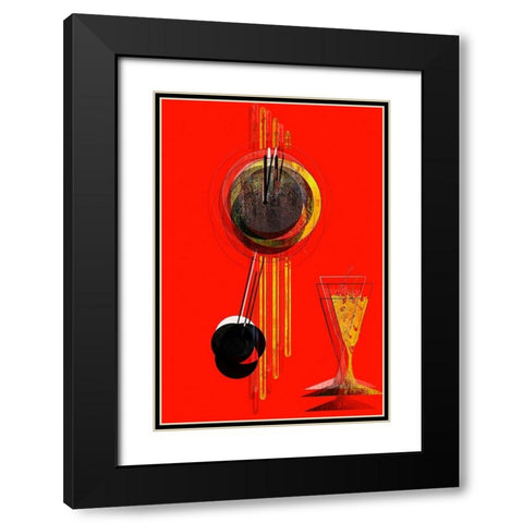 Afternoon Hangover I Black Modern Wood Framed Art Print with Double Matting by Bolokofsky, Ronald
