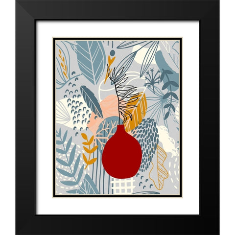 Autumn Leaves 73 Black Modern Wood Framed Art Print with Double Matting by Bolokofsky, Ronald