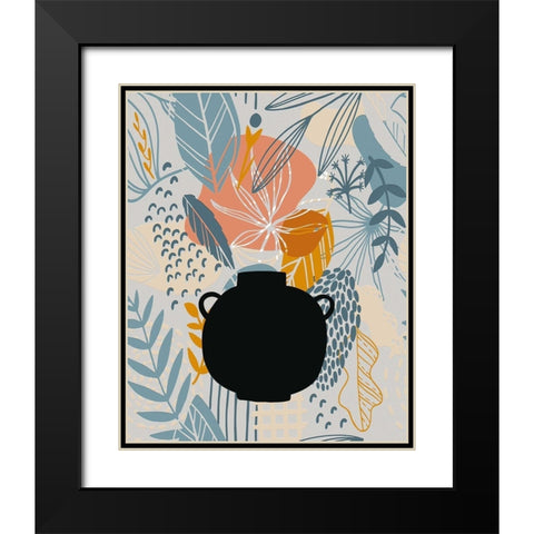 Autumn Leaves 74 Black Modern Wood Framed Art Print with Double Matting by Bolokofsky, Ronald