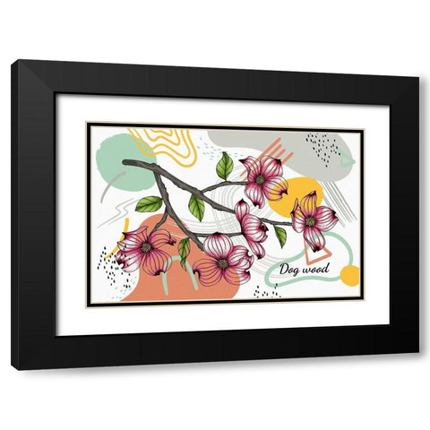 Dogwood 662 Black Modern Wood Framed Art Print with Double Matting by Bolokofsky, Ronald