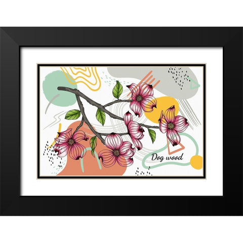 Dogwood 662 Black Modern Wood Framed Art Print with Double Matting by Bolokofsky, Ronald