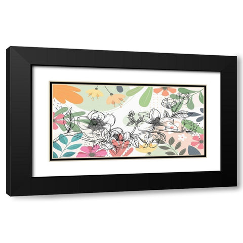 Magnolia Branch 170 Black Modern Wood Framed Art Print with Double Matting by Bolokofsky, Ronald