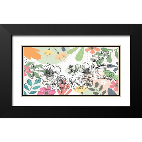 Magnolia Branch 170 Black Modern Wood Framed Art Print with Double Matting by Bolokofsky, Ronald