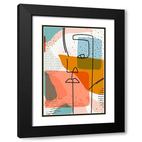 Modern Man 44C Black Modern Wood Framed Art Print with Double Matting by Bolokofsky, Ronald