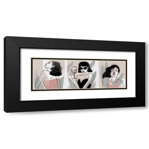 Modern Women 423 Black Modern Wood Framed Art Print with Double Matting by Bolokofsky, Ronald