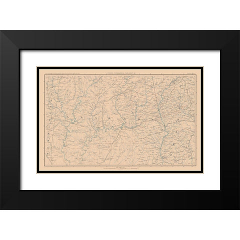 Alabama - Lamont 1894 Black Modern Wood Framed Art Print with Double Matting by Unknown