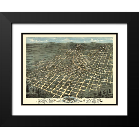 Atlanta Georgia - Ruger 1871 Black Modern Wood Framed Art Print with Double Matting by Ruger