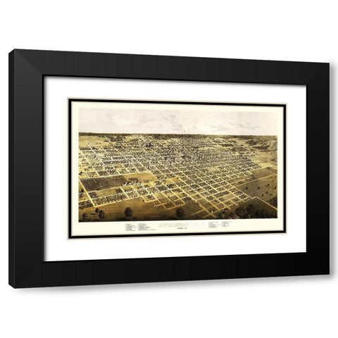 Springfield Illinois - Ruger 1867 Black Modern Wood Framed Art Print with Double Matting by Ruger