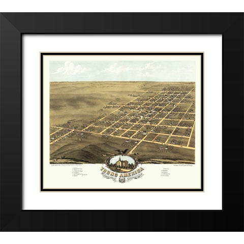 Young America Illinois - Ruger 1869 Black Modern Wood Framed Art Print with Double Matting by Ruger