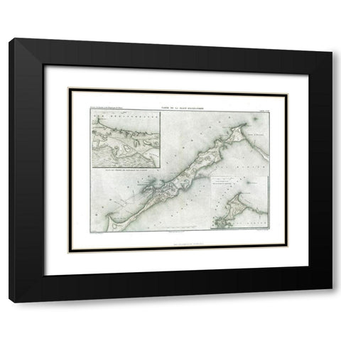 Alexandria - Egypt - Thiers 1866 Black Modern Wood Framed Art Print with Double Matting by Unknown