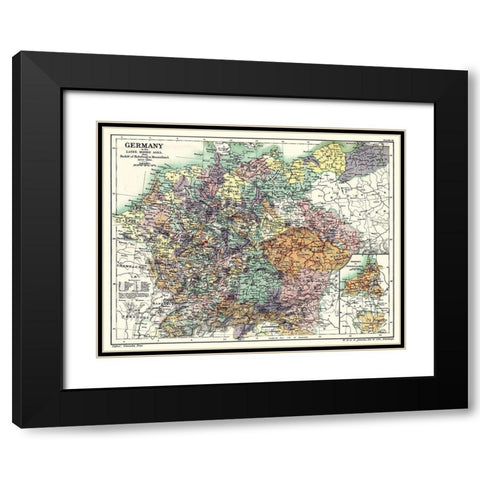 Late Middle Ages 1273 to 1492 Germany - Poole 1902 Black Modern Wood Framed Art Print with Double Matting by Poole