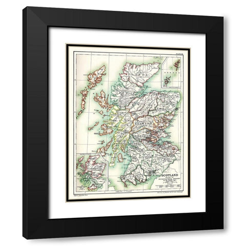 Religion Scotland - Poole 1902 Black Modern Wood Framed Art Print with Double Matting by Poole