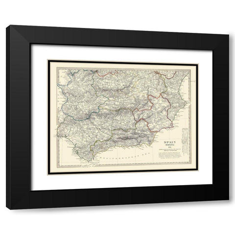 Spain 3 - Baldwin 1831 Black Modern Wood Framed Art Print with Double Matting by Baldwin