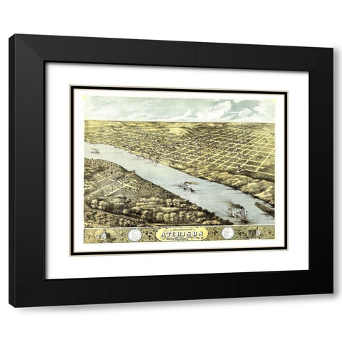 Atchison Kansas - Ruger 1869 Black Modern Wood Framed Art Print with Double Matting by Ruger