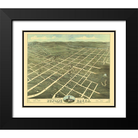 Bowling Green Kentucky - Ruger 1871 Black Modern Wood Framed Art Print with Double Matting by Ruger