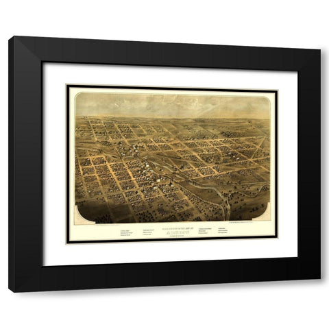 Albion Michigan - Ruger 1868 Black Modern Wood Framed Art Print with Double Matting by Ruger