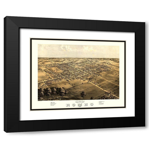 Romeo Michigan - Ruger 1868 Black Modern Wood Framed Art Print with Double Matting by Ruger
