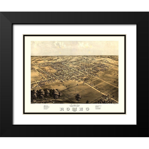 Romeo Michigan - Ruger 1868 Black Modern Wood Framed Art Print with Double Matting by Ruger