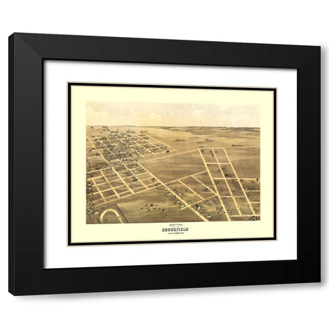 Brookfield Missouri - Ruger 1869 Black Modern Wood Framed Art Print with Double Matting by Ruger