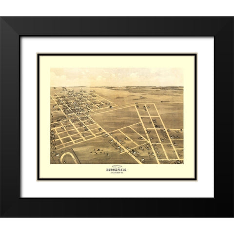 Brookfield Missouri - Ruger 1869 Black Modern Wood Framed Art Print with Double Matting by Ruger