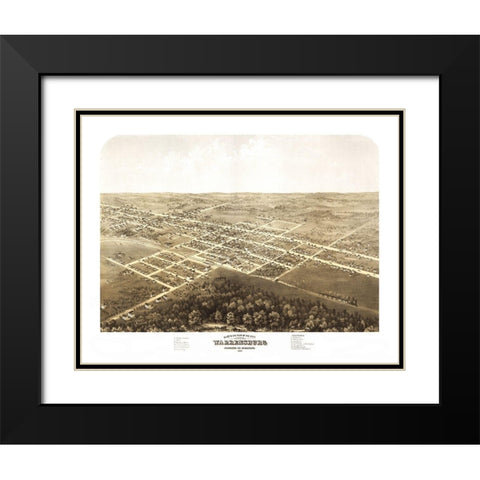Warrensburg Missouri - Ruger 1869 Black Modern Wood Framed Art Print with Double Matting by Ruger
