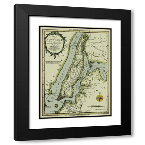 New York New York - Kitchin 1778 Black Modern Wood Framed Art Print with Double Matting by Kitchin