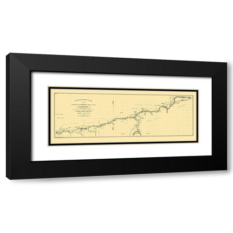 Hillsborough and Cincinnati Railroad - Jacobil Black Modern Wood Framed Art Print with Double Matting by Jacobil