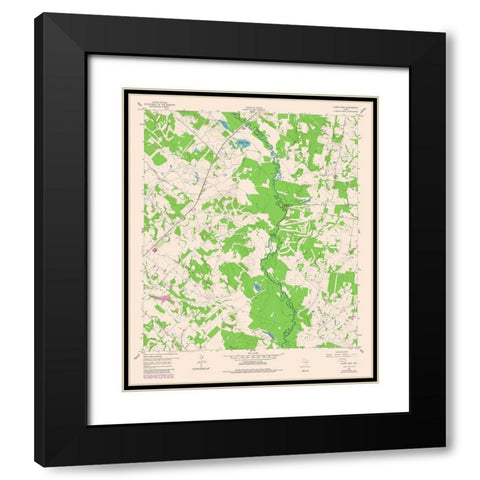 Clear Lake Texas Quad - USGS 1980 Black Modern Wood Framed Art Print with Double Matting by USGS