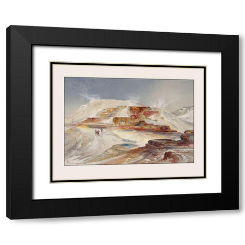 Yellowstone National Park Wyoming - Gardnier 1875 Black Modern Wood Framed Art Print with Double Matting by Gardnier