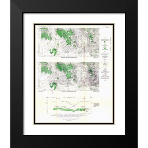 Tintic Valley Aeromagnetic Utah - USGS 1962 Black Modern Wood Framed Art Print with Double Matting by USGS