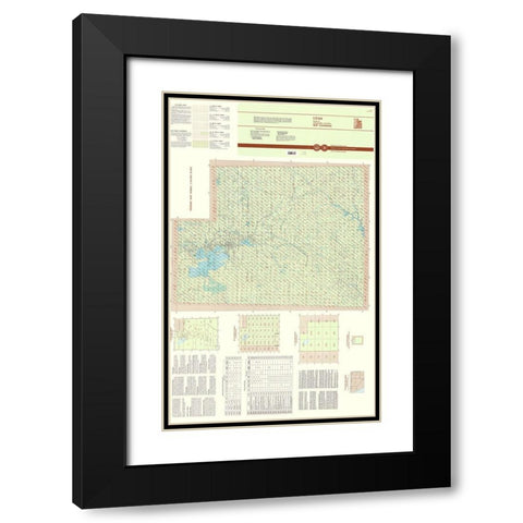 Utah Utah Index Quad - USGS 1996 Black Modern Wood Framed Art Print with Double Matting by USGS