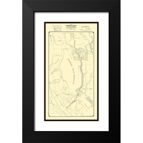 Swinomish Slough Skagit Washington - Downing Black Modern Wood Framed Art Print with Double Matting by Downing