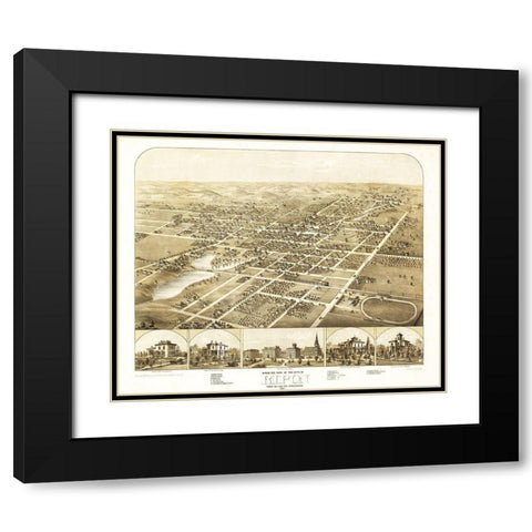 Ripon Wisconsin - Ruger 1867 Black Modern Wood Framed Art Print with Double Matting by Ruger