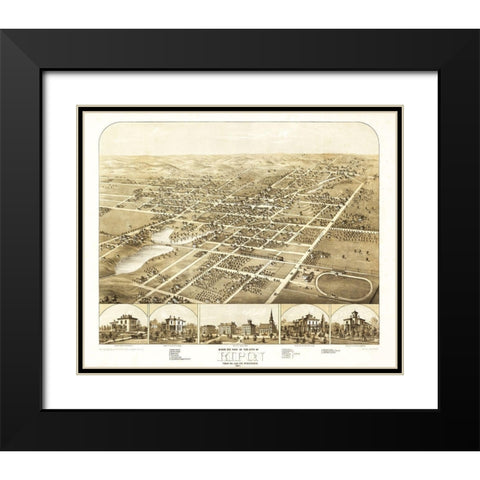 Ripon Wisconsin - Ruger 1867 Black Modern Wood Framed Art Print with Double Matting by Ruger