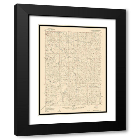 North Star School Wyoming Quad - USGS 1959 Black Modern Wood Framed Art Print with Double Matting by USGS