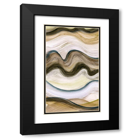 Wavelength I Black Modern Wood Framed Art Print with Double Matting by Brey