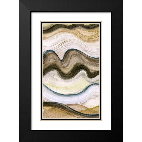 Wavelength I Black Modern Wood Framed Art Print with Double Matting by Brey
